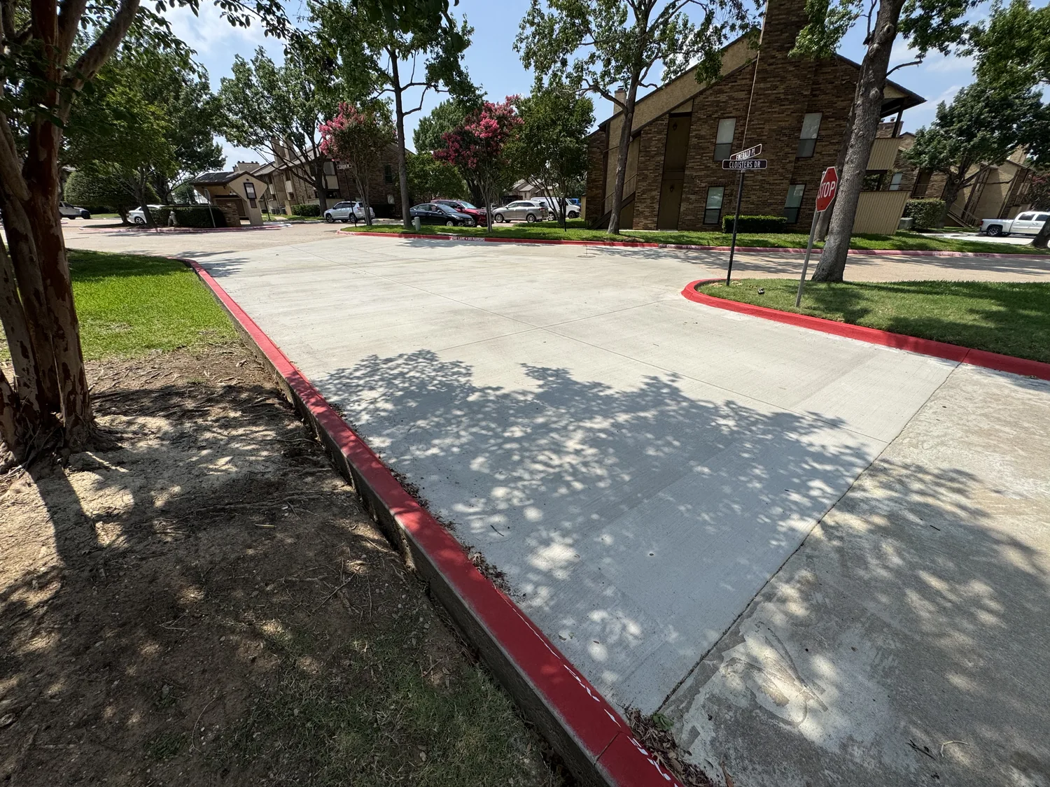 Poured to spec, documented to match by Lucky’s Concrete in Irving